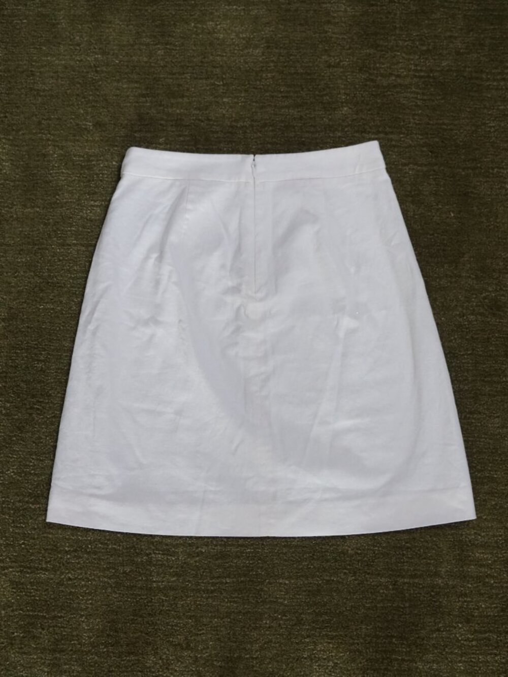 J.Crew white linen mini skirt with anchor buttons - Picture 8 of 8